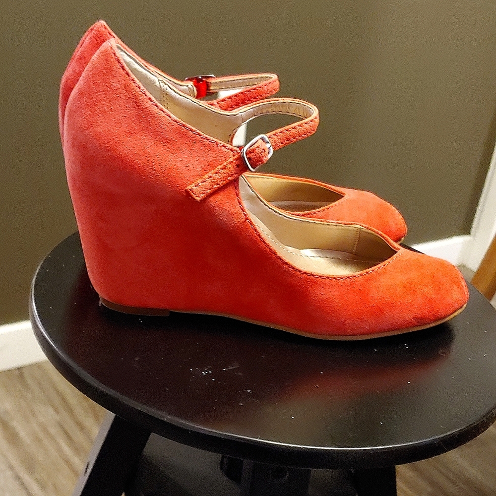 Tesori Mary-Jane wedge Peep-Toe